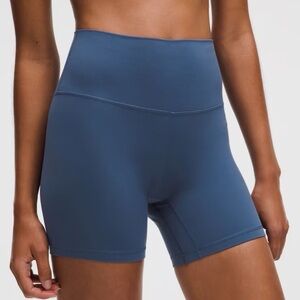 NWT Lululemon Align High-Rise Short 6" size 4 Blue Twill
